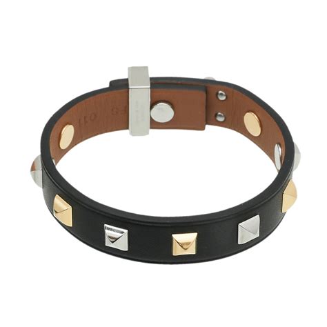 hermes mini dog anneaux sint bracelet noir